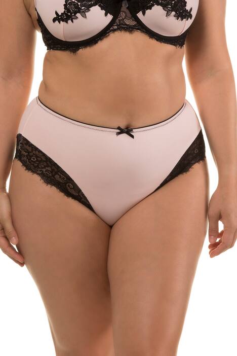 Paisley Floral Black Lace Microfiber Panties