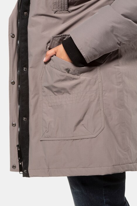 Allwetterjacke, Webpelz abnehmbar, 2-Wege-Zipper