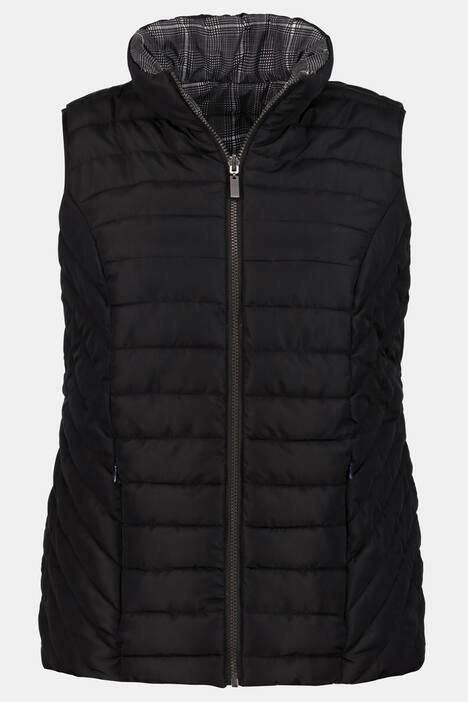 Bodywarmer, keerbaar, opstaande kraag