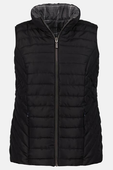 Bodywarmer, keerbaar, opstaande kraag
