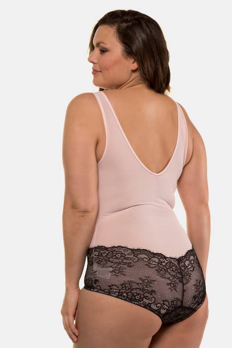 Body, Spitze, Mesh, V-Ausschnitt