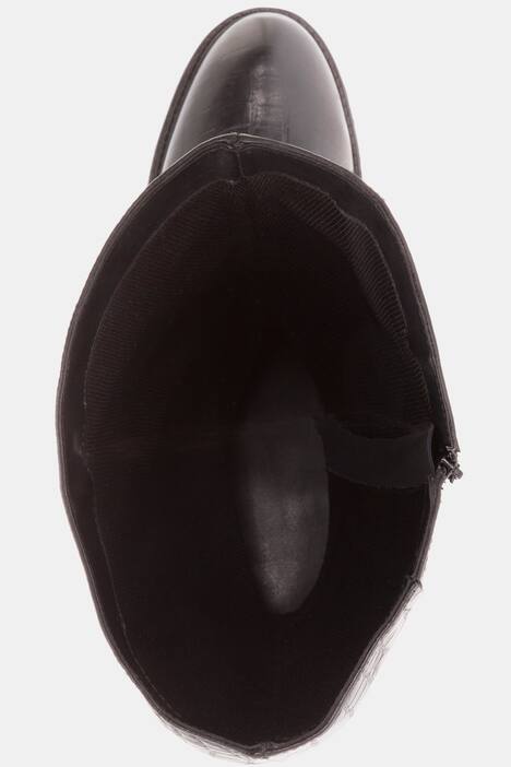 Stiefel, Krokoprägung, Fleecfutter, Weite H