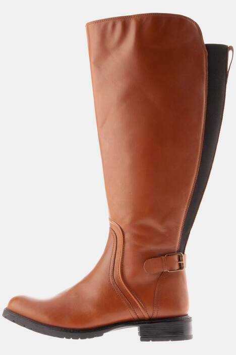 Stiefel, Elastikeinsätze, Fleecefutter, Weite H