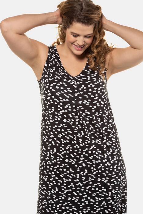 Kleid, Tupfen, ärmellos