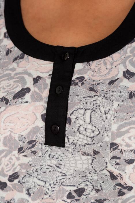 Longshirt, Mustermix, Rundhalsausschnitt, 3/4-Arm