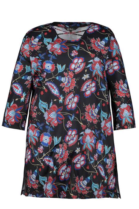 Matte Jersey Crisscross Round Neck Swing Tunic