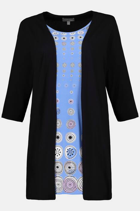 2-in-1-Longshirt, Punktmuster, Classic, Langarm