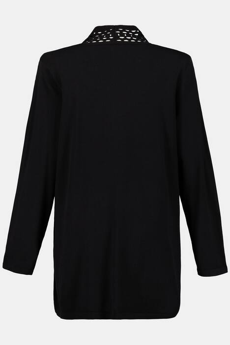 Strickjacke, Schalkragen, offene Form, selection