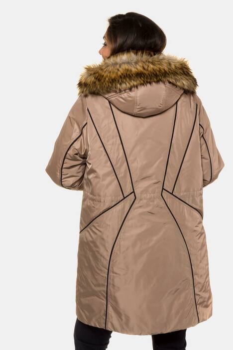 Winterjacke, Zierpaspel, Webpelz, Kapuze, selection