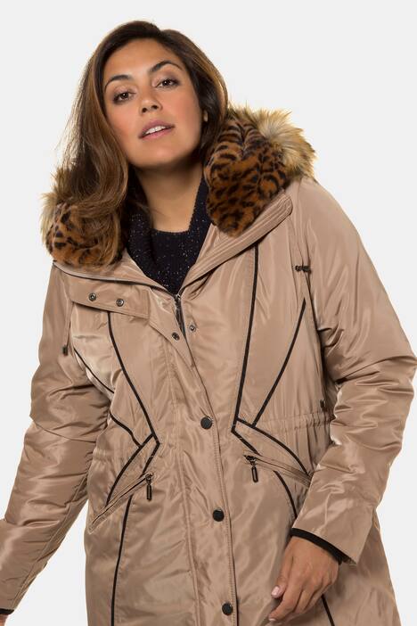Winterjacke, Zierpaspel, Webpelz, Kapuze, selection