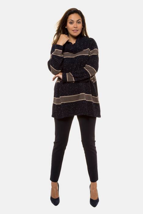 Wollpullover, Ringel, Rollkragen, Langarm, selection