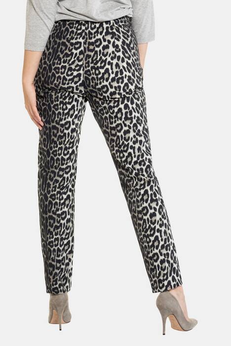 Hose Sophie, Leo-Design, schmales Bein, selection