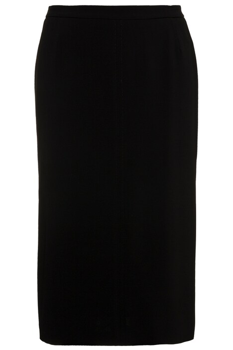Pick Stitch Back Zipper Lined Skirt