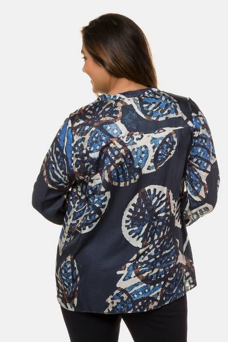 Seidenbluse, Batik-Blüten, Zierblende, selection