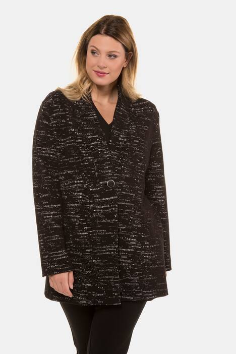 Jerseyjacke, Jacquard-Design, A-Linie, selection
