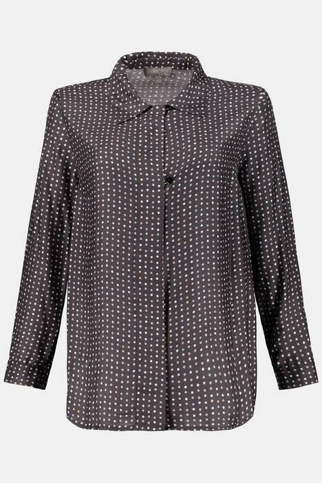 Bluse, gemustert, Seidenmischung, selection