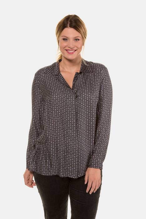 Bluse, gemustert, Seidenmischung, selection