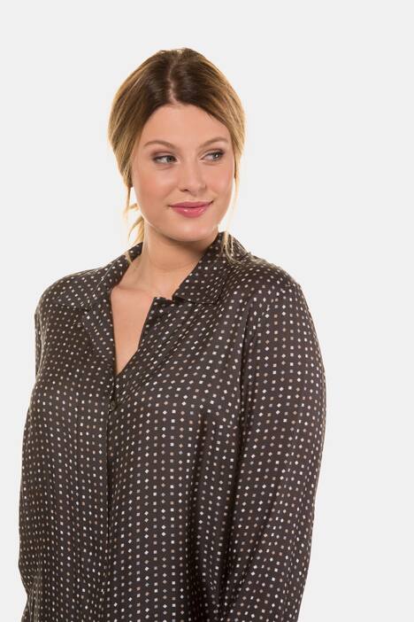 Bluse, gemustert, Seidenmischung, selection
