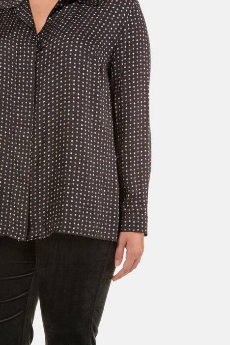 Bluse, gemustert, Seidenmischung, selection