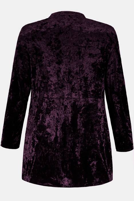 Blazer, knoopsluiting, fluwelen stretch