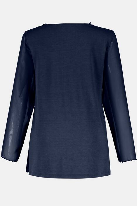 V-Shirt, Perlen, A-Linie, Chiffon, Jersey, selection