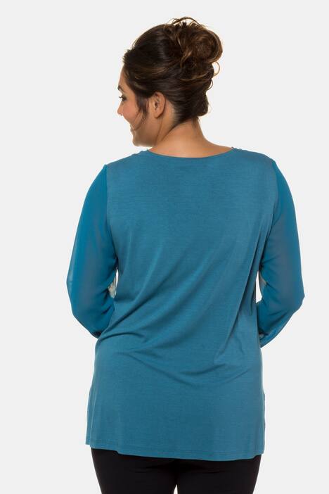 V-Shirt, Perlen, A-Linie, Chiffon, Jersey, selection