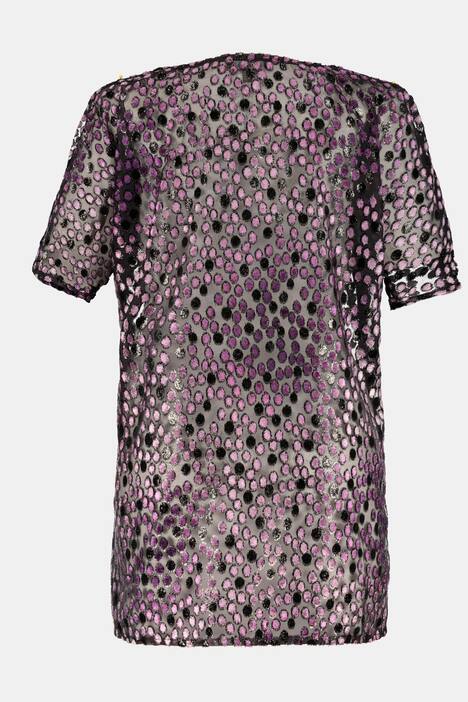Tunika, transparent, Oversized, Punkte, selection