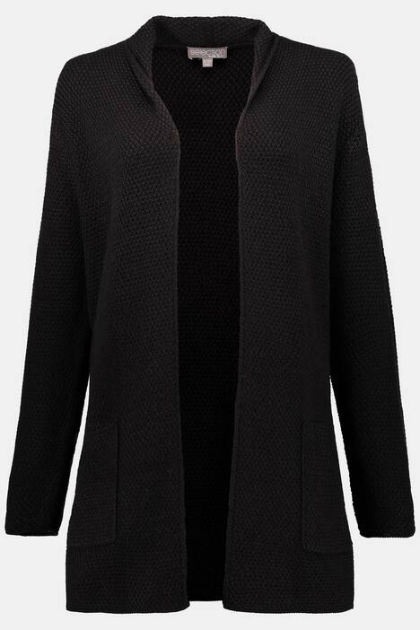 Cardigan, Strukturstrick, Classic, Wollmix, selection