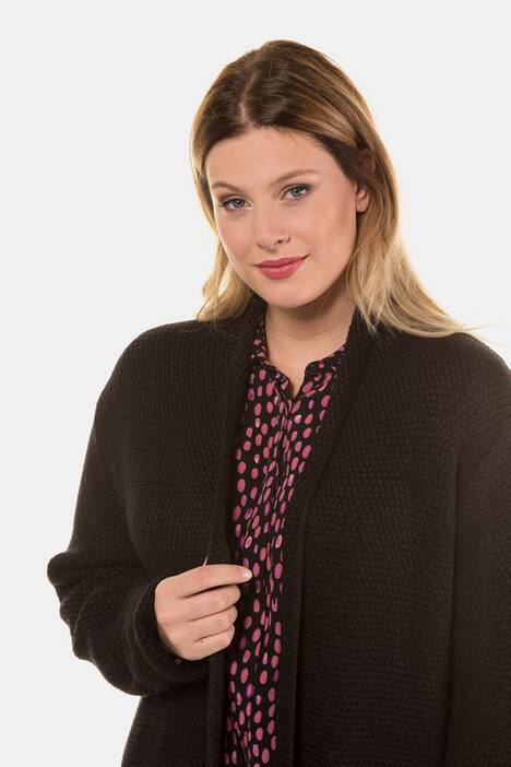 Cardigan, Strukturstrick, Classic, Wollmix, selection