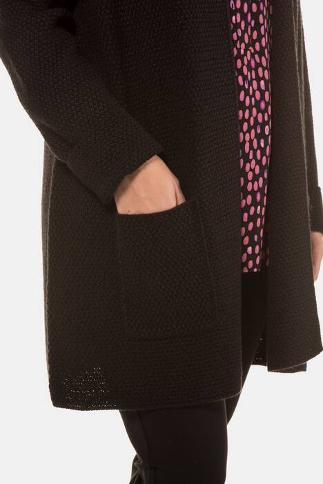 Cardigan, Strukturstrick, Classic, Wollmix, selection