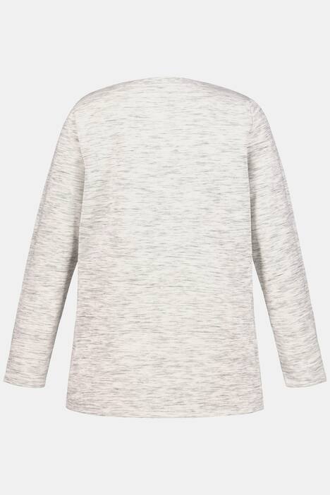 Sweatshirt, langer model, zijsplitten