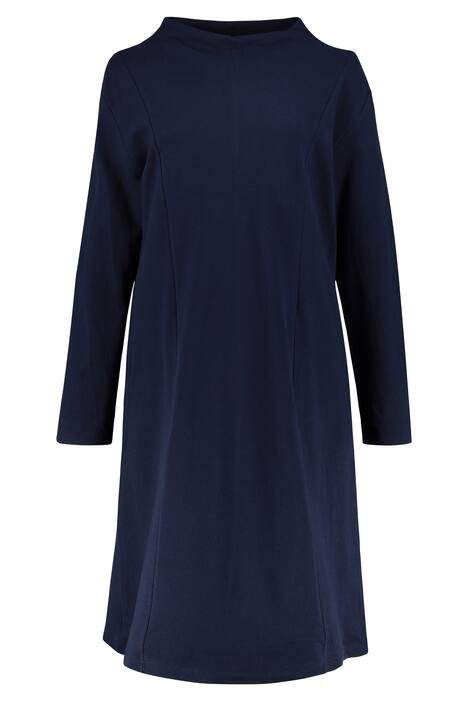 Eco Cotton Pique Long Sleeve Pocket Dress