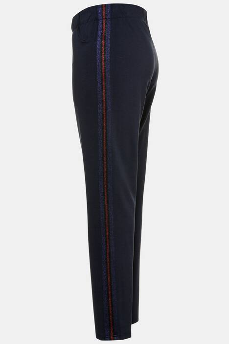 Jerseyhose, Metallic-Seitenstreifen, Elastikbund