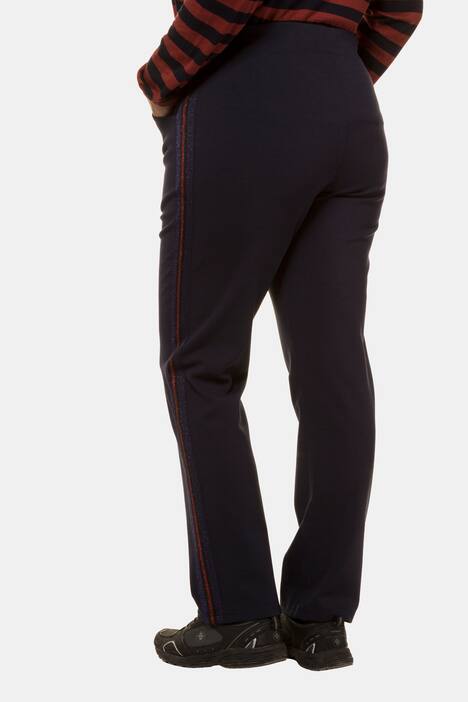 Jerseyhose, Metallic-Seitenstreifen, Elastikbund