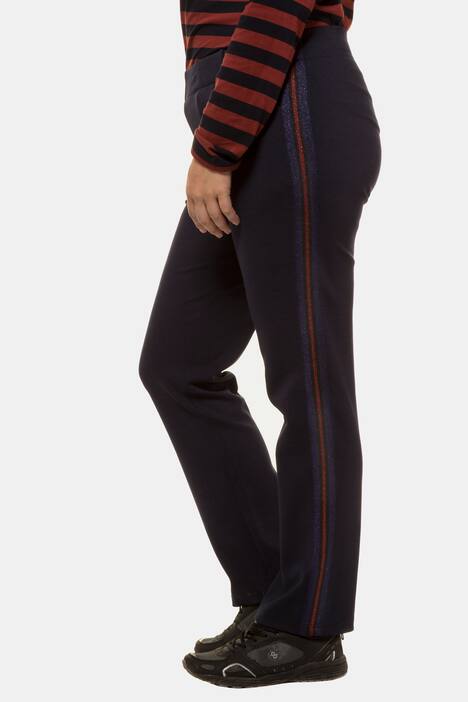 Jerseyhose, Metallic-Seitenstreifen, Elastikbund
