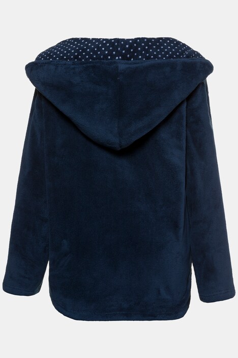 Homewear-Anzug, Tupfen, Kapuze, kuschelweich