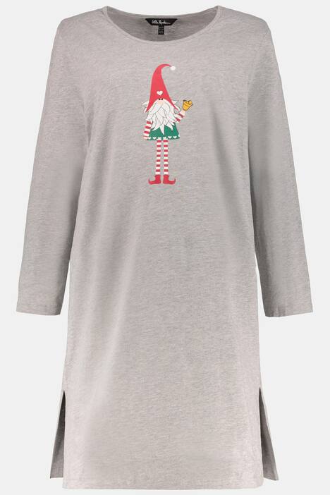 Bigshirts, 2er-Pack, Wichtelmotiv/Ringel, bis Gr. 66/68