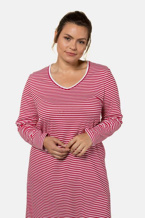 Bigshirts, 2er-Pack, Wichtelmotiv/Ringel, bis Gr. 66/68