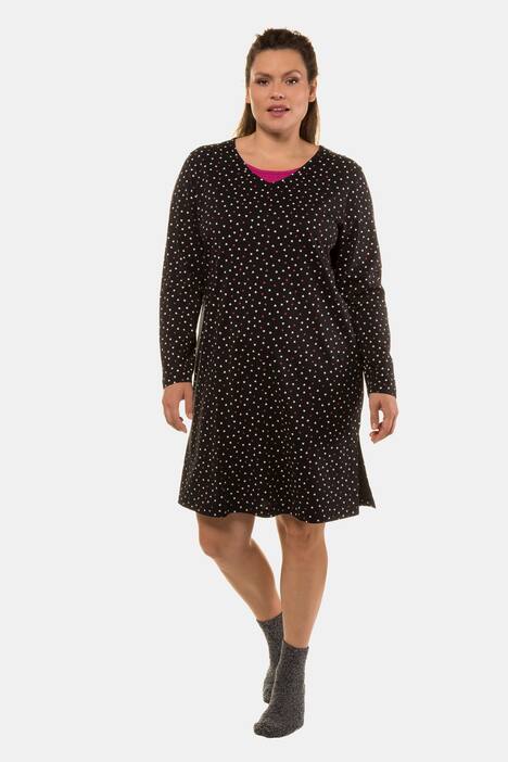 Bigshirts, 2er-Pack, Pink/Herzmuster, bis Gr. 66/68