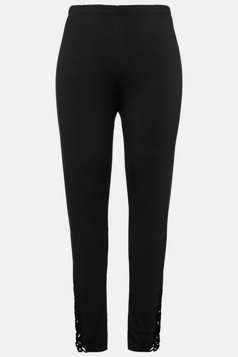 Leggings, Spitzeneinsatz, Elasthan, bis Gr. 66/68