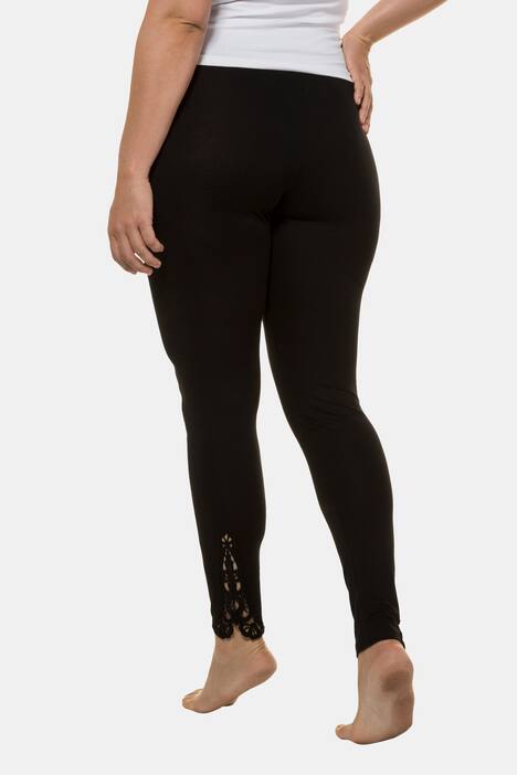 Leggings, Spitzeneinsatz, Elasthan, bis Gr. 66/68