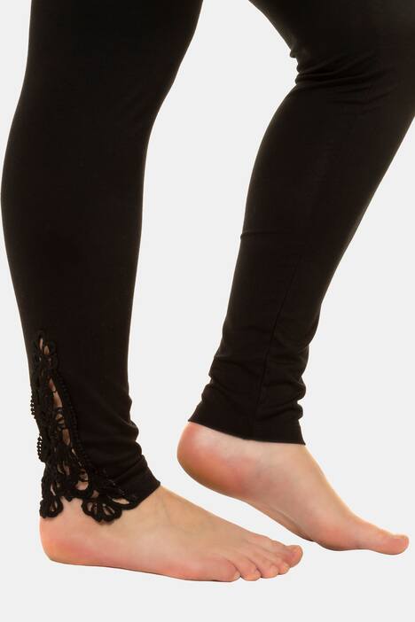 Leggings, Spitzeneinsatz, Elasthan, bis Gr. 66/68