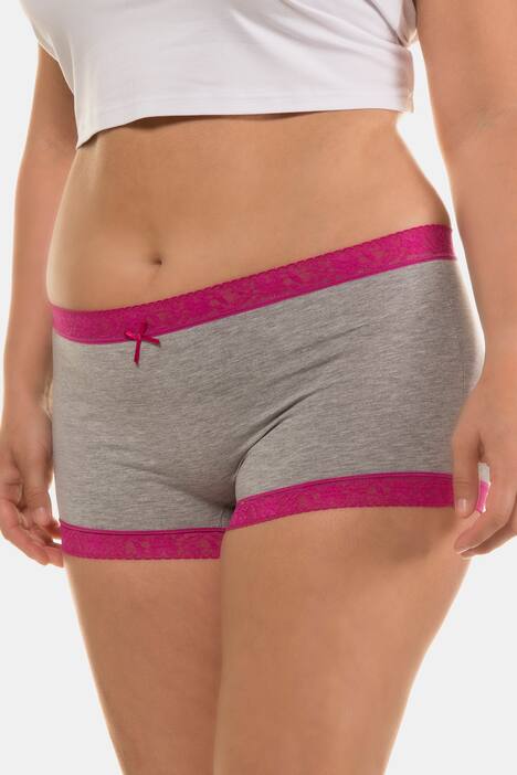 Pantys, 3er-Pack, elastische Spitzenbündchen