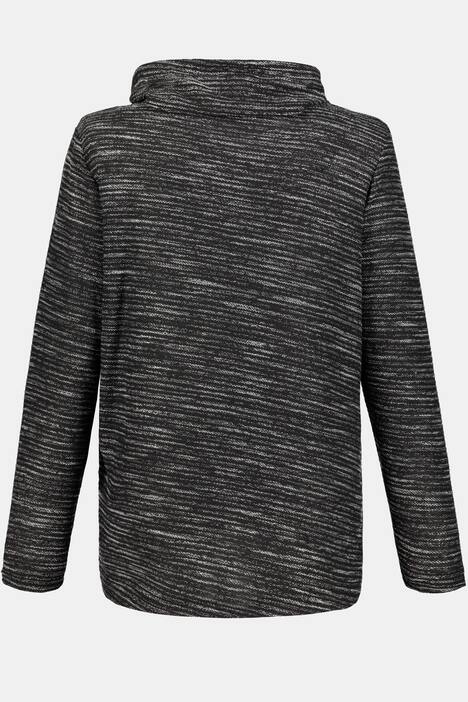 Sweatshirt, Nieten-Schriftmotiv 'Different', Stehkragen