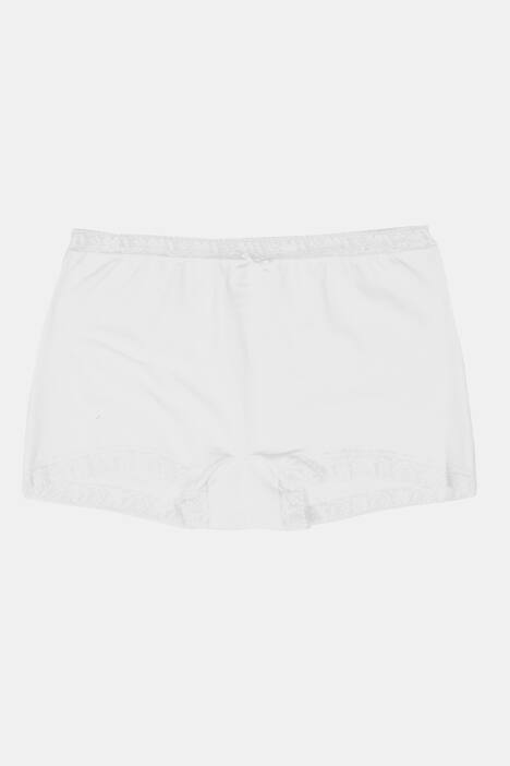 2 Pack of Lace Trim Boyshorts Panties - Black, White