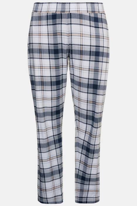 Plaid Elastic Waist Lounge Pants