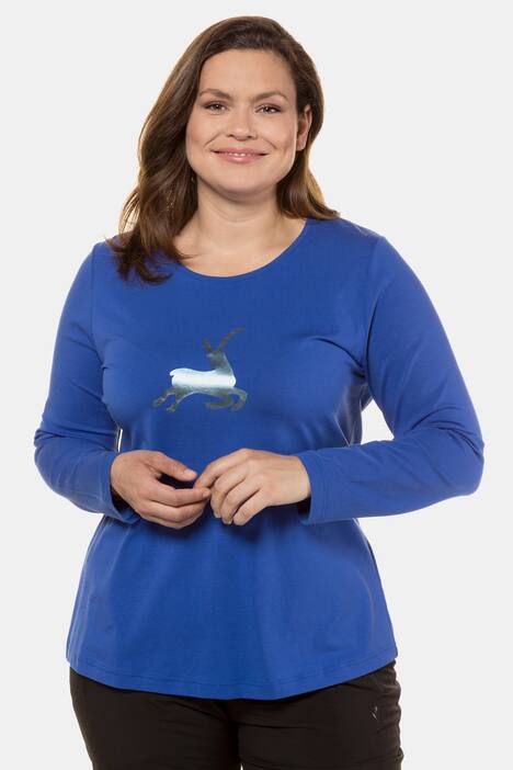 Shirt, Steinbock-Motiv, Classic, Langarm
