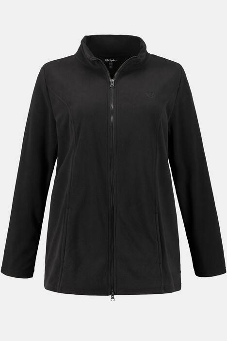 Fleecejacke, Stehkragen, 2-Wege-Reißverschluss
