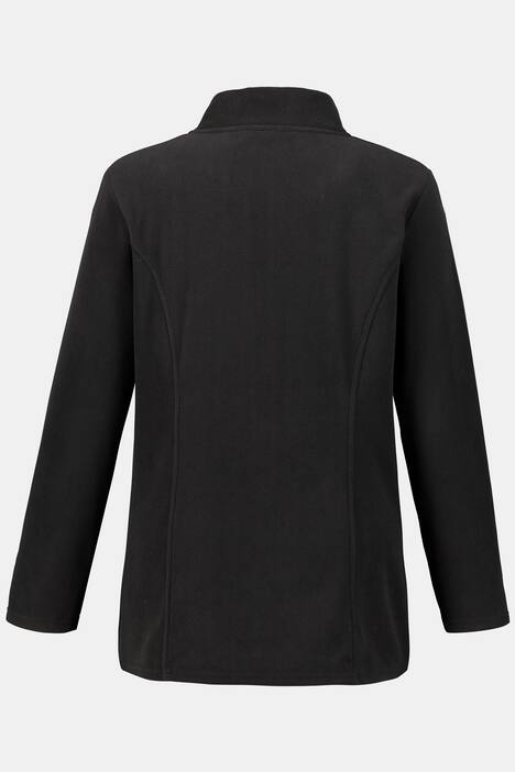 Fleecejacke, Stehkragen, 2-Wege-Reißverschluss
