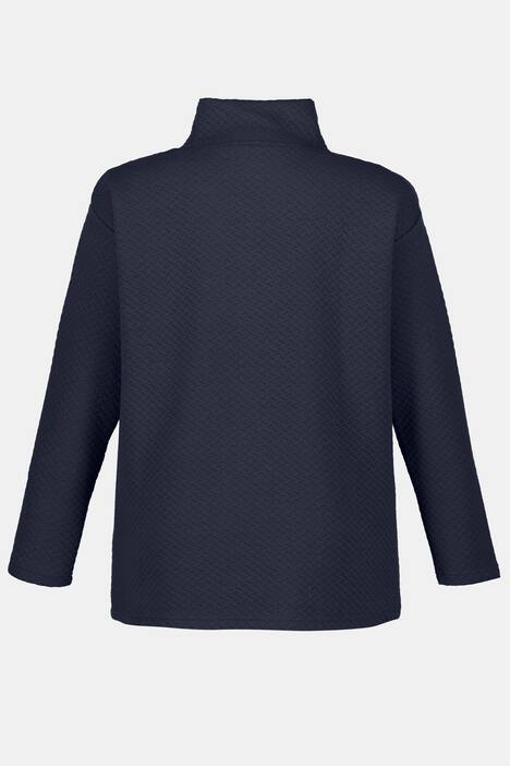 Sweater, Struktur, Oversized, Stehkragen